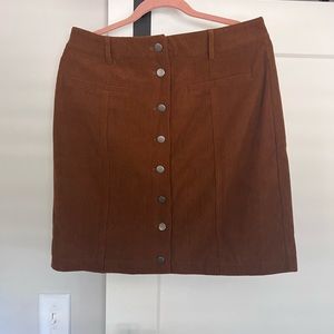 Fall corduroy skirt